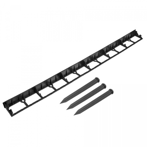 OBRZEŻE OGRODOWE TRAWNIKOWE BORDER 45MM 1M + 3 KOTWY
