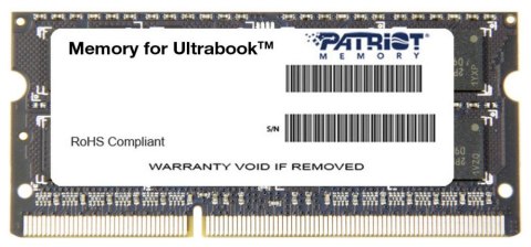 Pamięć PATRIOT (SODIMM/DDR3/8 GB/1600MHz/1.35V/11 CLCL/SINGLE)