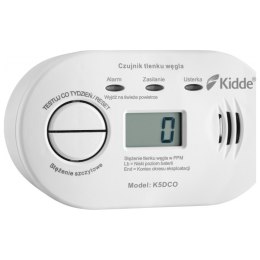 Czujnik czadu KIDDE K5DCO wyświetlacz LCD