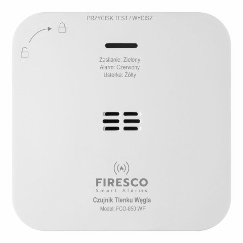 Czujnik tlenku węgla Firesco FCO-850 WF Wi-Fi Tuya Smart Life