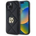 DKNY DKHCP14SPQDSLK iPhone 14 6.1" czarny/black Quilted Stack Logo