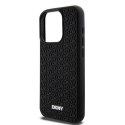 DKNY DKHCP15L3DRPWK iPhone 15 Pro6.1" czarny/black hardcase 3D Rubber Repeat Pattern