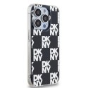 DKNY DKHCP15LHDLCEK iPhone 15 Pro6.1" czarny/black hardcase IML Checkered Mono Pattern