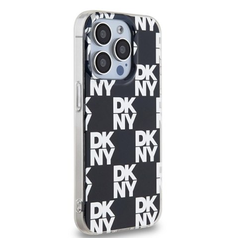DKNY DKHCP15LHDLCEK iPhone 15 Pro6.1" czarny/black hardcase IML Checkered Mono Pattern