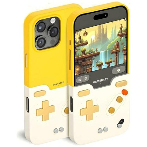 Etui GAMEBABY z kontrolerem do iPhone 16 Pro Max żółty
