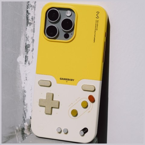 Etui GAMEBABY z kontrolerem do iPhone 16 Pro Max żółty