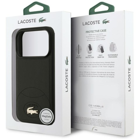 Etui Lacoste Bliss MagSafe do iPhone 17 Pro czarny