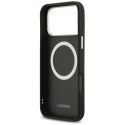 Etui Lacoste Champs Elysees Silver Logo MagSafe do iPhone 17 Pro Max czarny