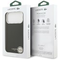 Etui Lacoste Champs Elysees Silver Logo MagSafe do iPhone 17 Pro Max czarny