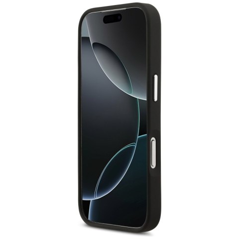 Etui Lacoste Champs Elysees Silver Logo MagSafe do iPhone 17 Pro czarny