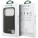 Etui Lacoste Champs Elysees Silver Logo MagSafe do iPhone 17 Pro czarny