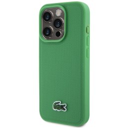 Etui Lacoste Iconic Petit Pique Crossbody Cord MagSafe do iPhone 15 Pro zielony