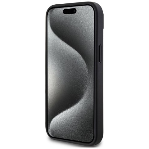 Etui Lacoste Iconic Petit Pique Crossbody Cord MagSafe do iPhone 15 czarny