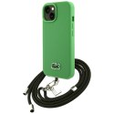 Etui Lacoste Iconic Petit Pique Crossbody Cord MagSafe do iPhone 15 zielony