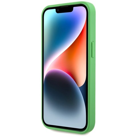 Etui Lacoste Iconic Petit Pique Crossbody Cord MagSafe do iPhone 15 zielony