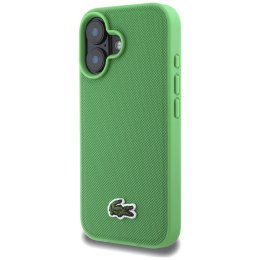 Etui Lacoste Iconic Petit Pique Crossbody Cord MagSafe do iPhone 16 Plus zielony
