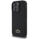Etui Lacoste Iconic Petit Pique Crossbody Cord MagSafe do iPhone 16 Pro Max czarny