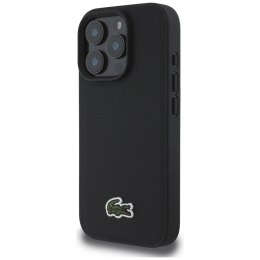 Etui Lacoste Iconic Petit Pique Crossbody Cord MagSafe do iPhone 16 Pro Max czarny