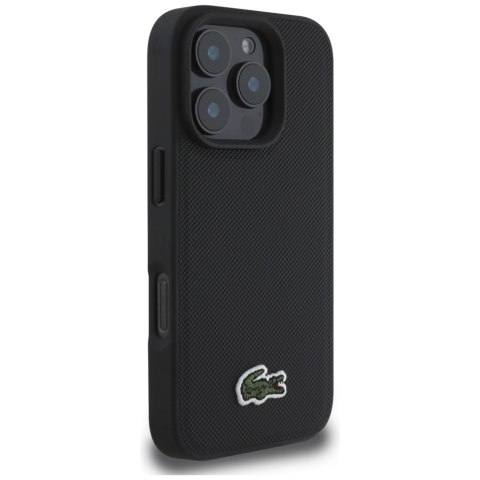 Etui Lacoste Iconic Petit Pique Crossbody Cord MagSafe do iPhone 16 Pro Max czarny