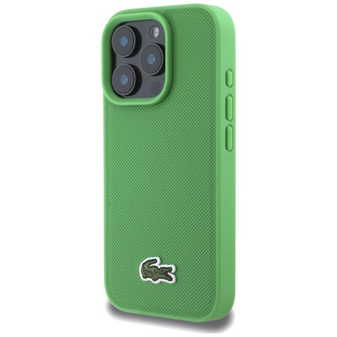 Etui Lacoste Iconic Petit Pique Crossbody Cord MagSafe do iPhone 16 Pro zielony