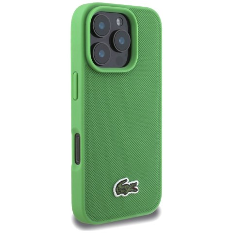 Etui Lacoste Iconic Petit Pique Crossbody Cord MagSafe do iPhone 16 Pro zielony
