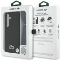 Etui Lacoste Iconic Petit Pique Woven Logo CBDY Strap MagSafe do Samsung Galaxy S25 czarny