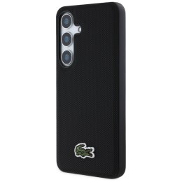 Etui Lacoste Iconic Petit Pique Woven Logo MagSafe do Samsung Galaxy S25 czarny