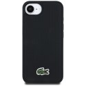 Etui Lacoste Iconic Petit Pique Woven Logo MagSafe do iPhone 16e czarny