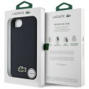 Etui Lacoste Iconic Petit Pique Woven Logo MagSafe do iPhone 16e granatowy