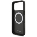 Etui Lacoste Iconic Petit Pique Woven Logo MagSafe do iPhone 17 Pro Max czarny