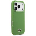 Etui Lacoste Iconic Petit Pique Woven Logo MagSafe do iPhone 17 Pro zielony