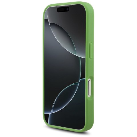 Etui Lacoste Iconic Petit Pique Woven Logo MagSafe do iPhone 17 Pro zielony