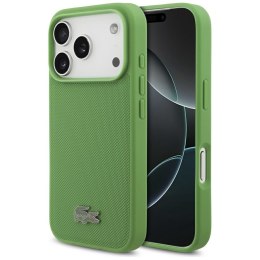 Etui Lacoste Petit Pique Lacquer Logo MagSafe do iPhone 17 Pro estragon