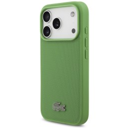 Etui Lacoste Petit Pique Lacquer Logo MagSafe do iPhone 17 Pro estragon
