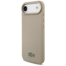 Etui Lacoste Petit Pique Lacquer Logo MagSafe do iPhone Air taupe