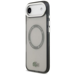 Etui Lacoste Shockproof Transparent Frosted MagSafe do iPhone Air szary