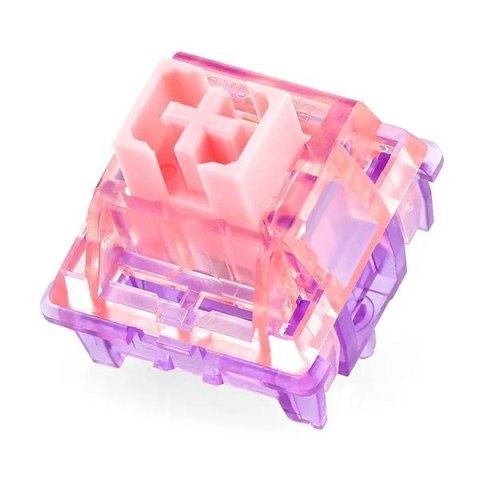 Klawiatura mechaniczna Epomaker RT65 Flamingo Switch szaro-biały/grey-white