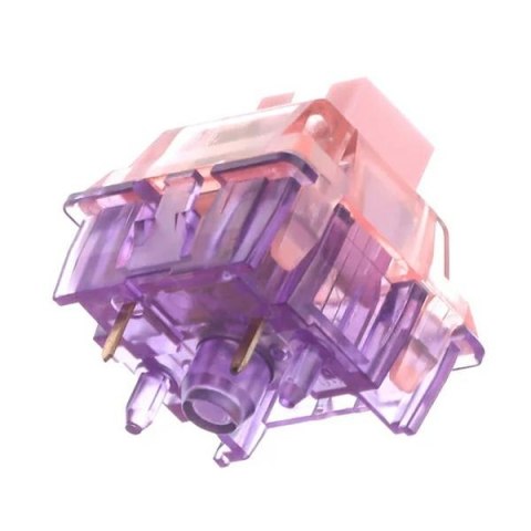 Klawiatura mechaniczna Epomaker RT65 Flamingo Switch szaro-biały/grey-white