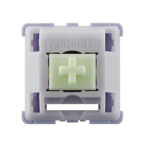 Klawiatura mechaniczna Epomaker RT65 Wisteria Linear Switch szaro-biały/grey-white