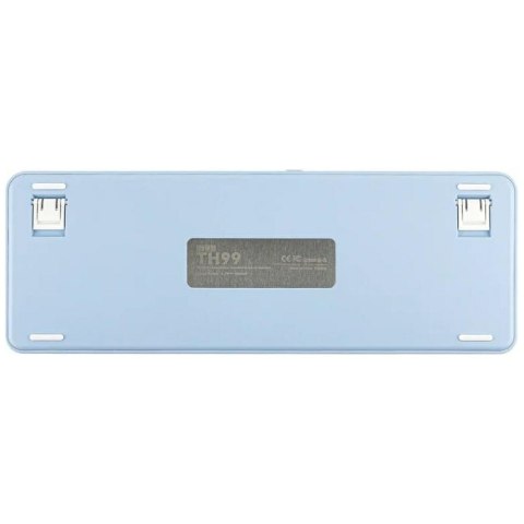 Klawiatura mechaniczna Epomaker TH99 Creamy Jade Switch biało-niebieski