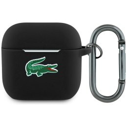 Lacoste LCA4SLOK AirPods 4 cover czarny/black Silicone Croc Logo