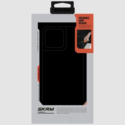 Etui Skinarma Haxa do iPhone 17 Pro Magnetic Charging + Grip Stand niebieski