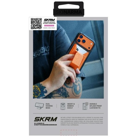 Portfel Skinarma Kado Phantom Magnetic Cardholder Grip Stand czarny