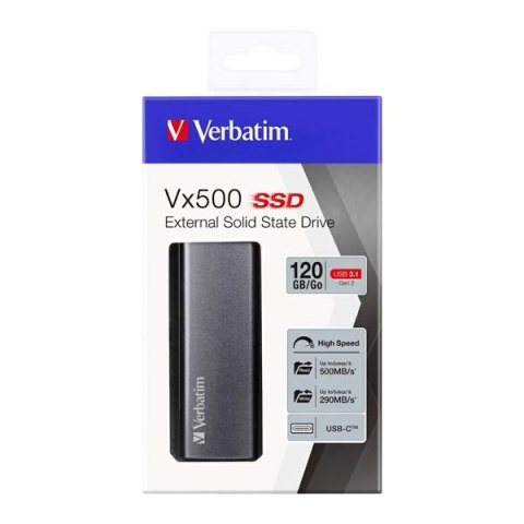 Dysk zewnętrzny SSD Vx500 Verbatim USB 3.0 (3.2 Gen 1), 120GB, 47441