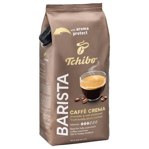 Kawa ziarnista, Tchibo, Barista Caffe Crema, 1kg, saszetka, 100% Arabica