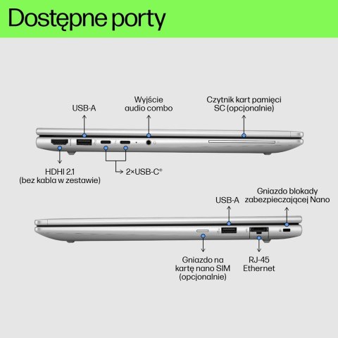 HP EliteBook 640 G11 Ultra 5 135U 14.0"WUXGA IPS 300nits AG 16GB DDR5 5600 SSD512 Intel Graphics Cam 5MPx 56Wh W11Pro 3Y OnSite