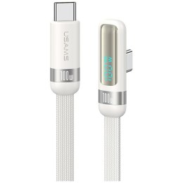 Kabel USAMS US-SJ653 PD 100W USB-C/USB-C 1.2m biały