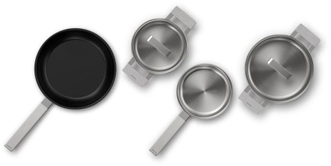 Zestaw garnków BOSCH HEZ9SE040 - 3 garnki z pokrywką + patelnia