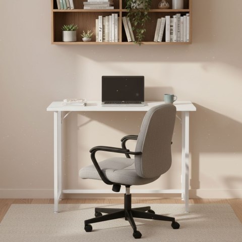 Biurko komputerowe składane 80x45 cm stolik pod laptopa białe ModernHome