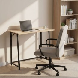 Biurko komputerowe składane 80x45 cm stolik pod laptopa loft jasny dąbModernHome